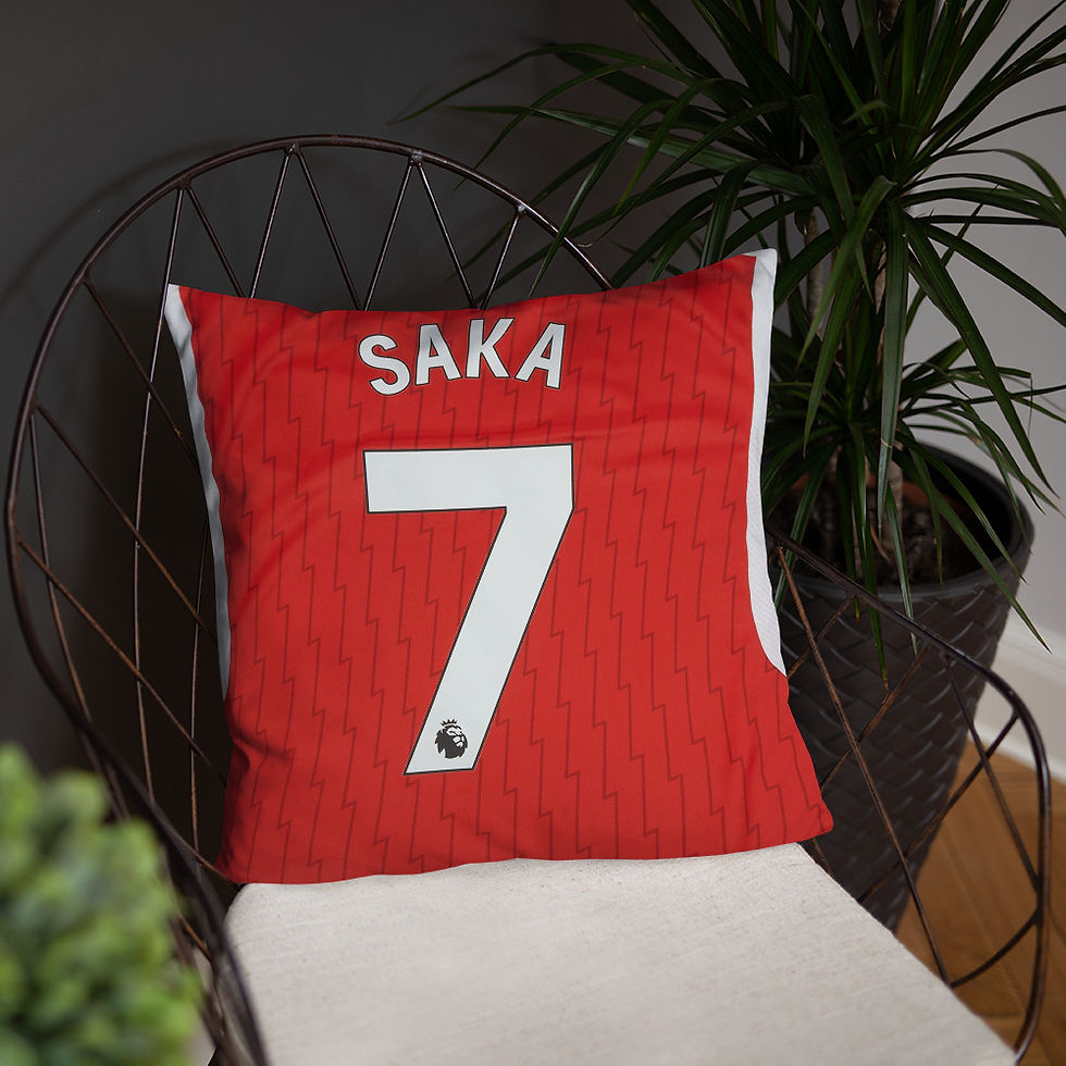 Miniatura: Saka no.7 Arsenal Home T-shirt Cushion
