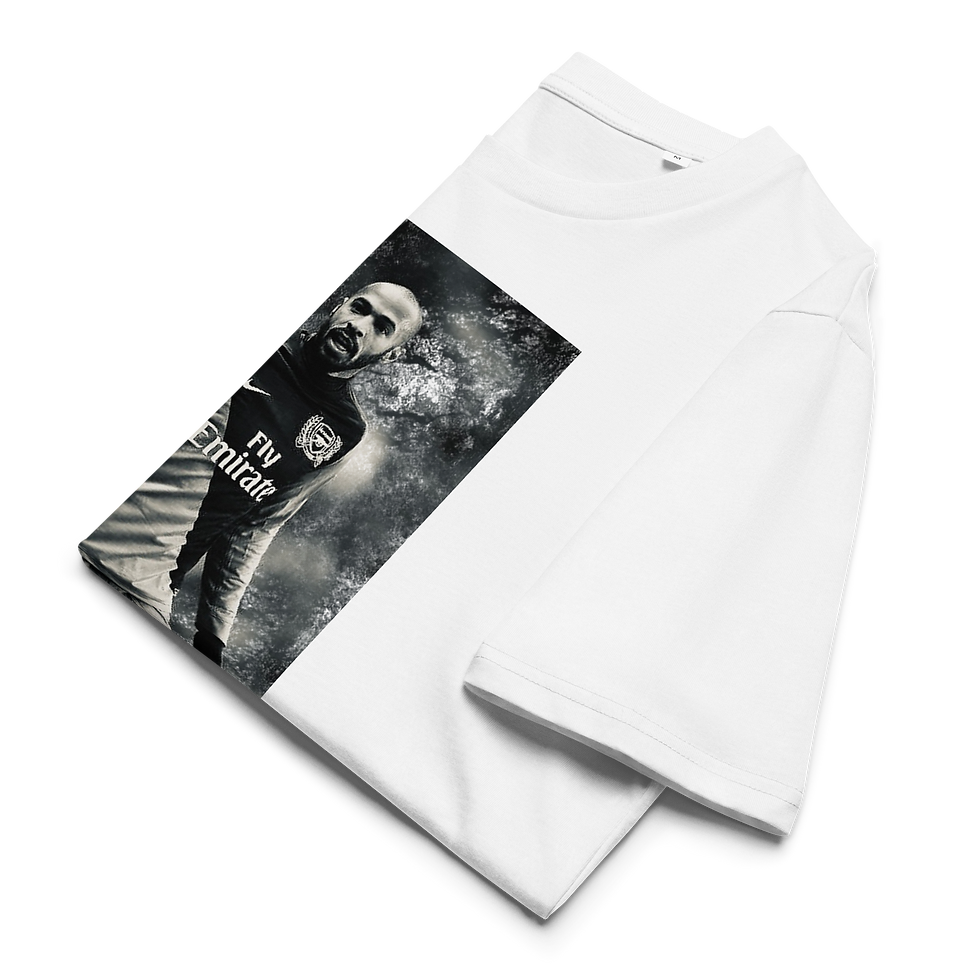 Thumbnail: Thierry Henry Print on Unisex organic cotton t-shirt