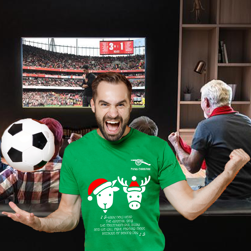 HARK NOW HERE ARSENAL CHRISTMAS CHANT T-SHIRT, N5 STREETWISE