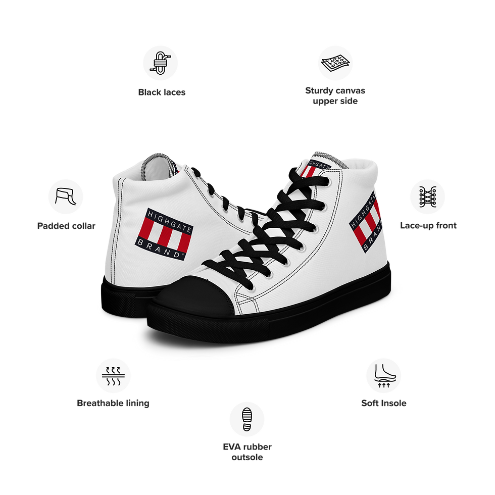 Miniature : Highgate Brand Women’s high top canvas shoes