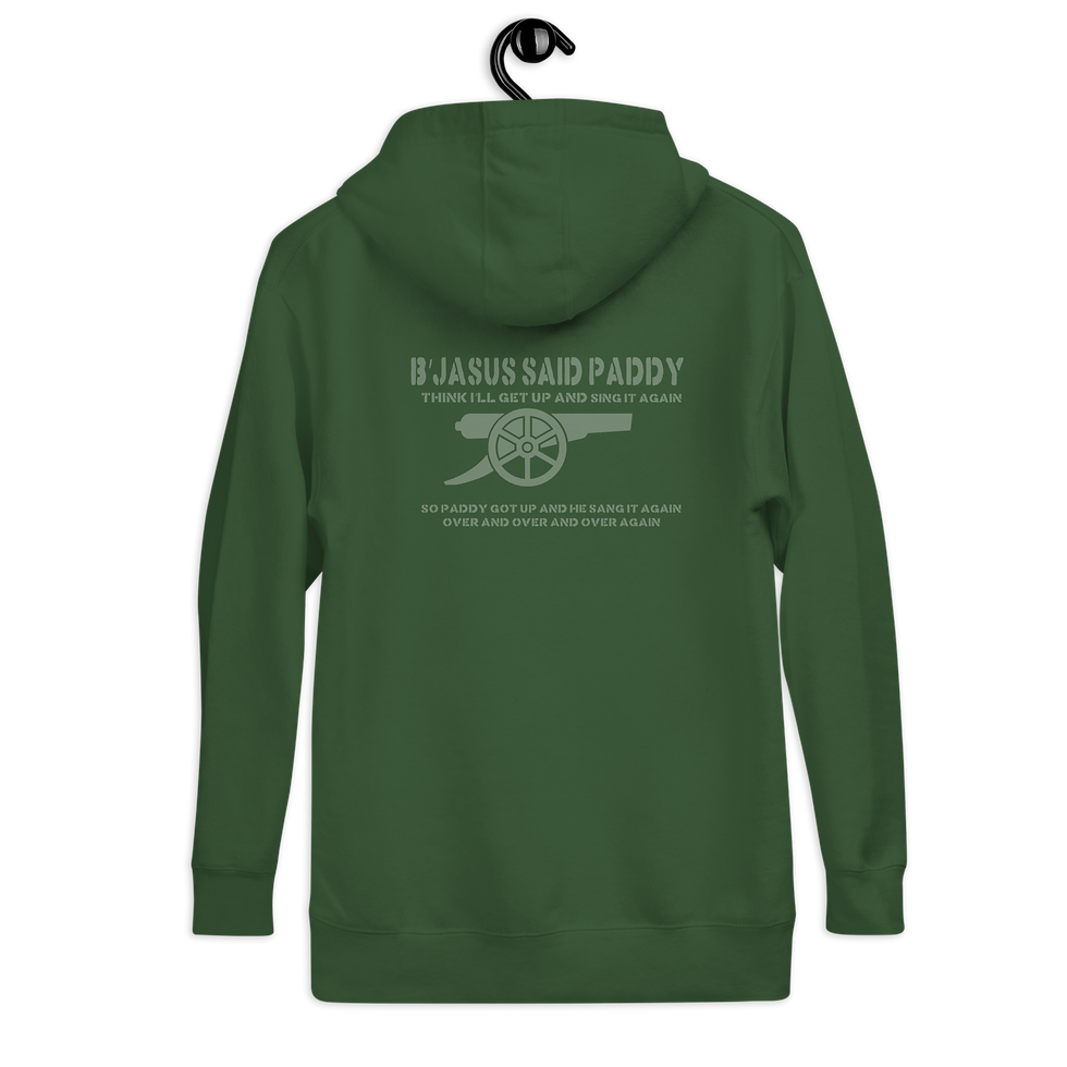 Thumbnail: B'Jasus Said Paddy Arsenal Chant Hoodie green hoodie