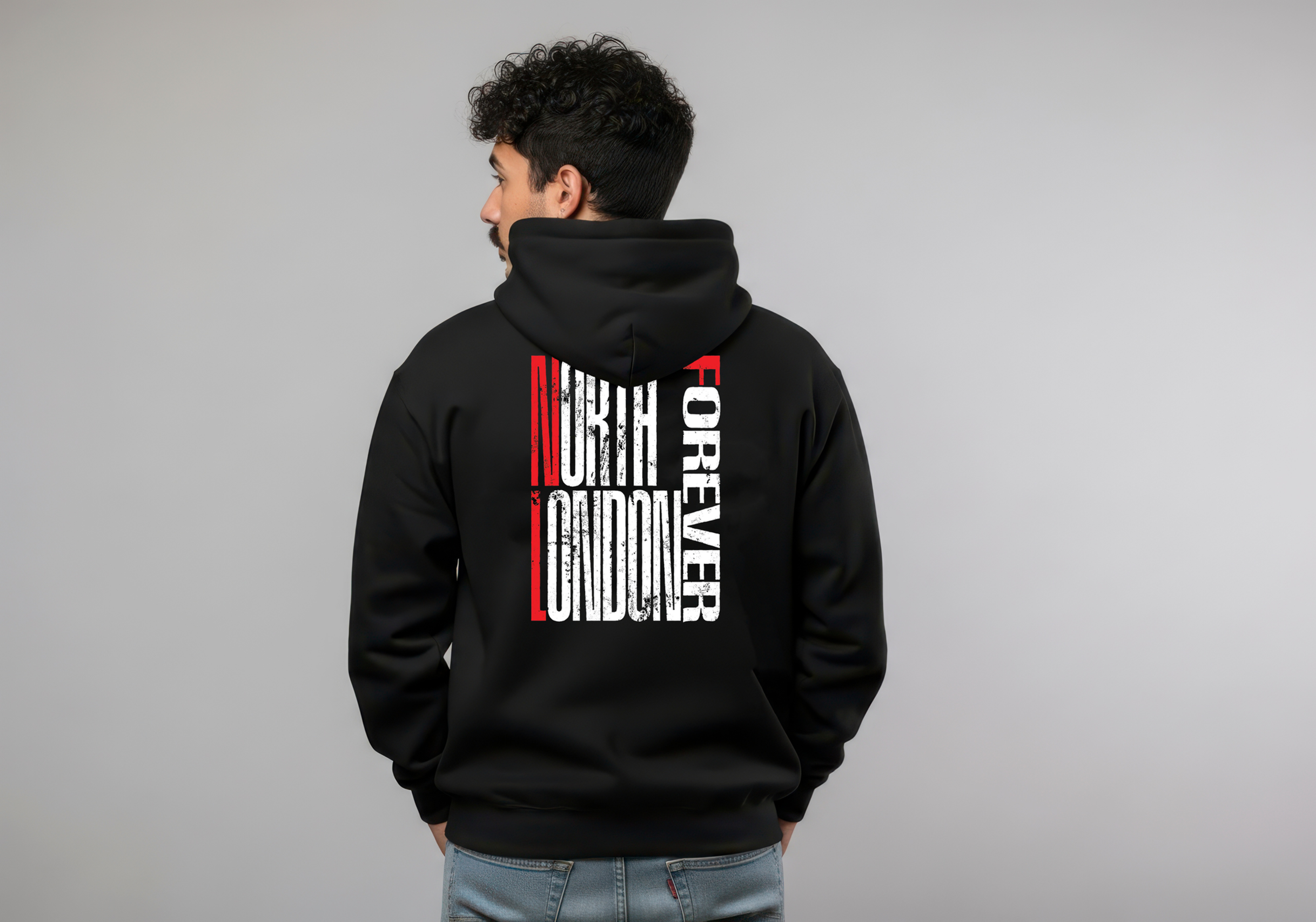 North London Forever Back Print Unisex Hoodie