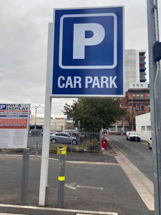 Replacement Parking Sign on pole / post