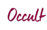 Logo for "occult"