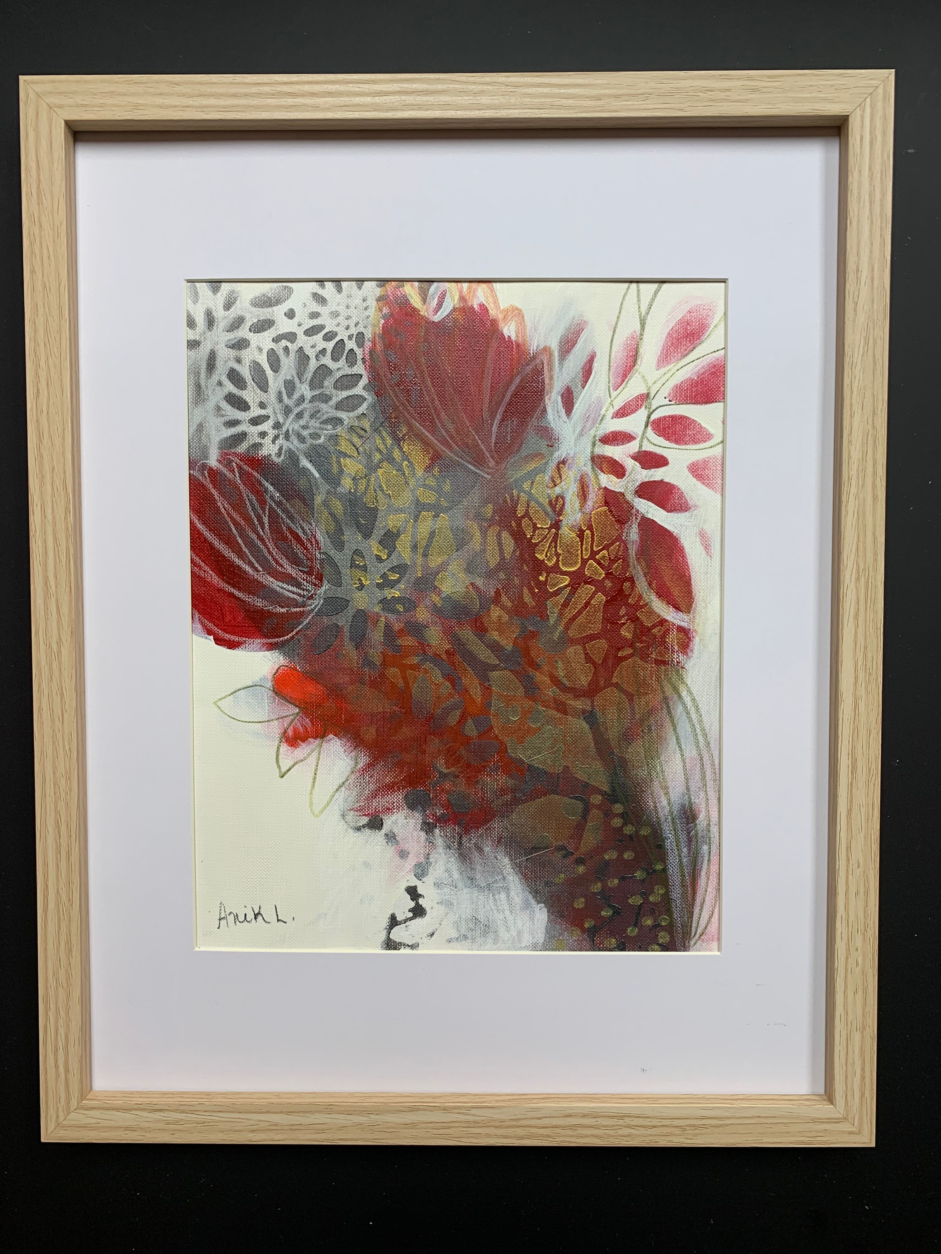 Oeuvres papier - rouges