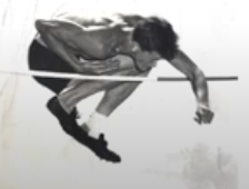 Ivan high jumping for Rahway High School 