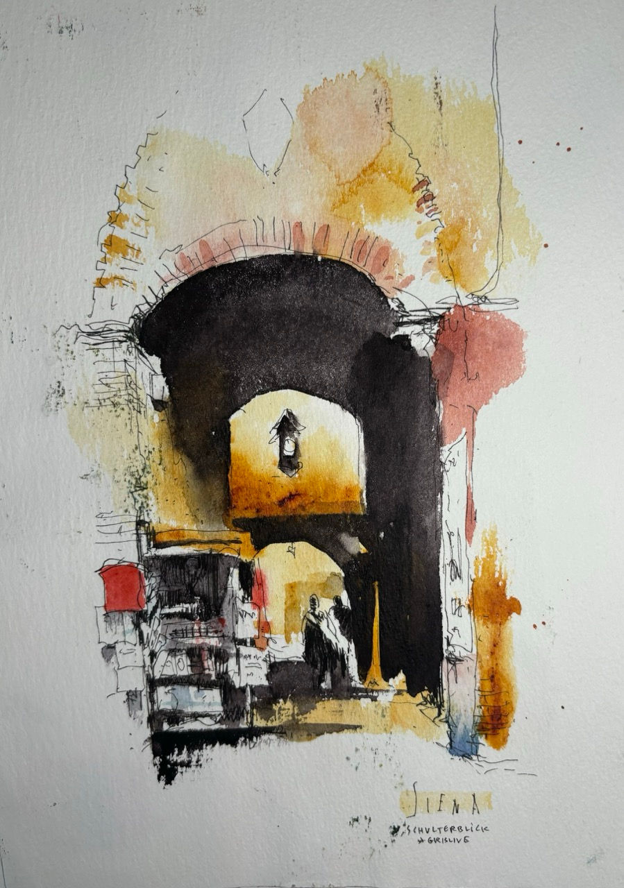 Aquarell Sketch 24*17 #Siena