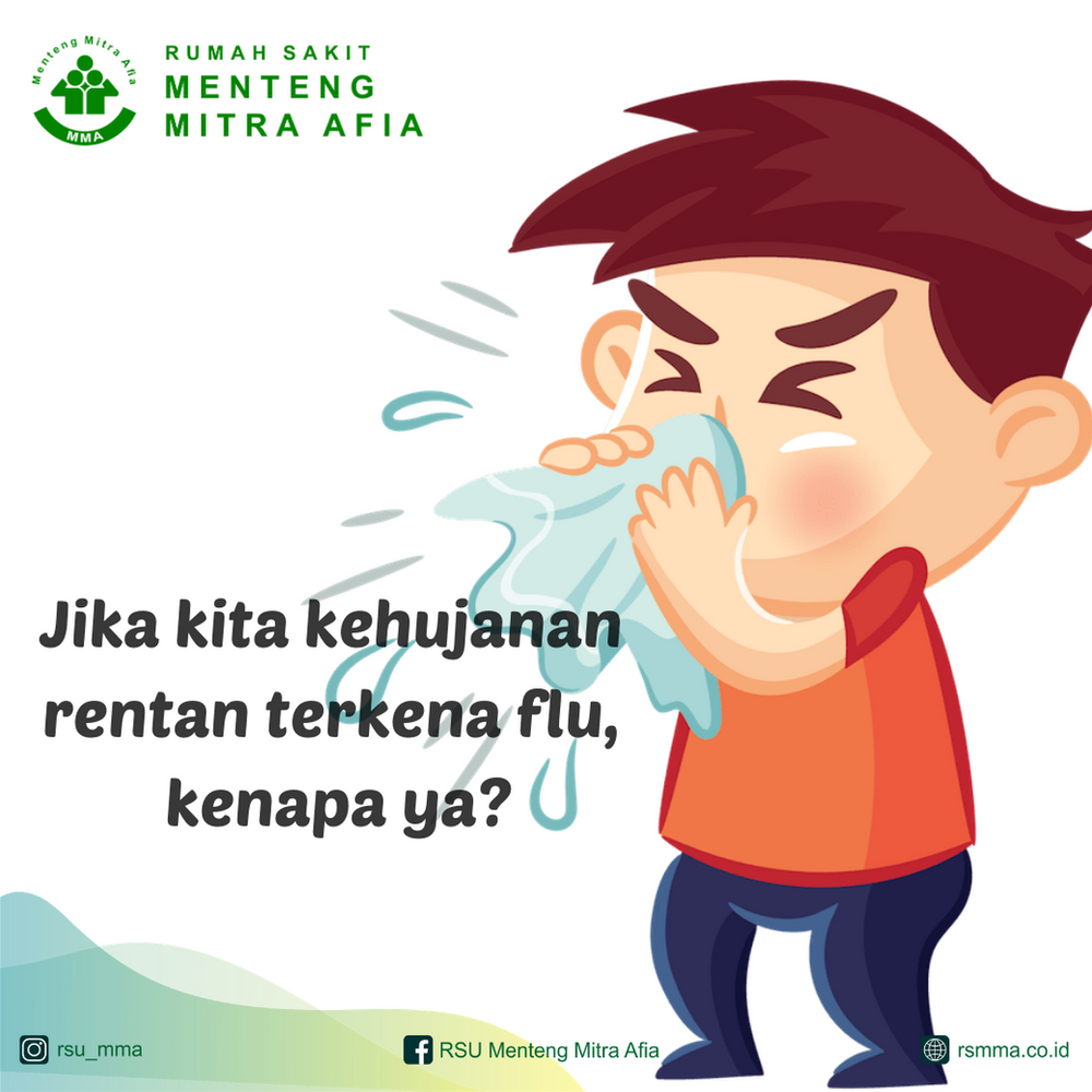 Jika kehujanan kita sering terkena flu, kenapa ya?