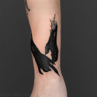 Černé ruce tetování / Black hands tattoo