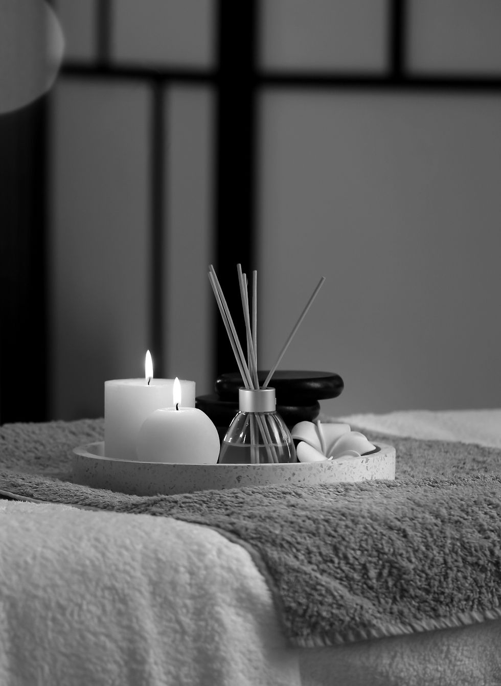Spa Candle Setup