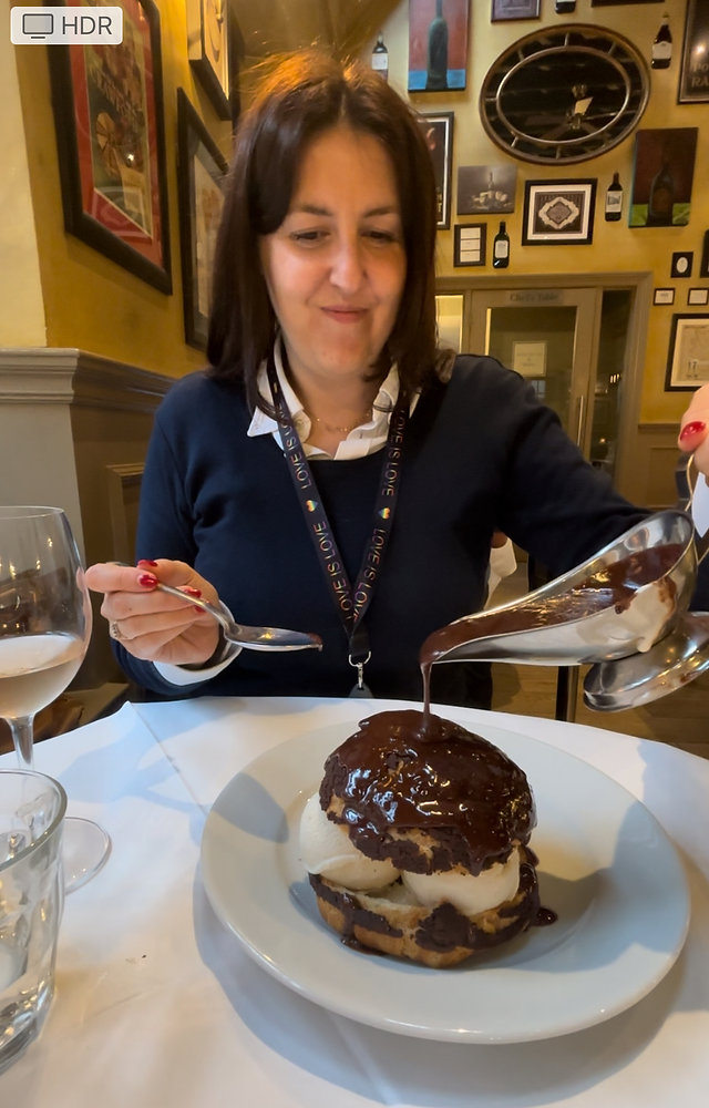 Bistro du Vin - Indulge in the Giant Profiterole at the Edinburgh ...