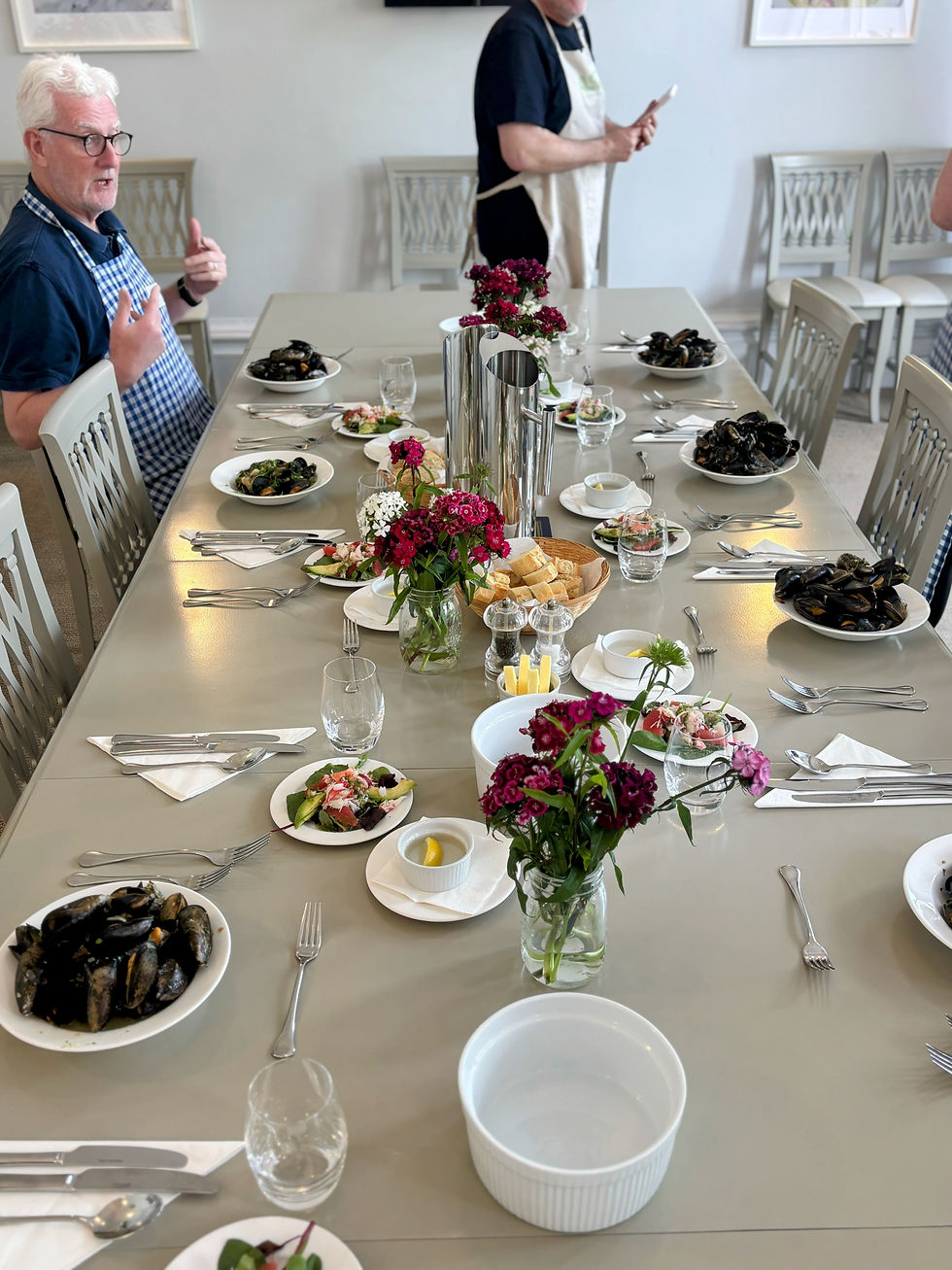 A picture of the dining room