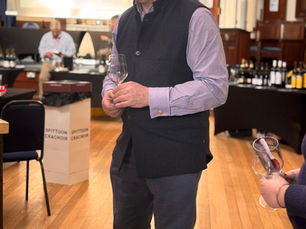 A picture of Matthew Jukes glass in hand