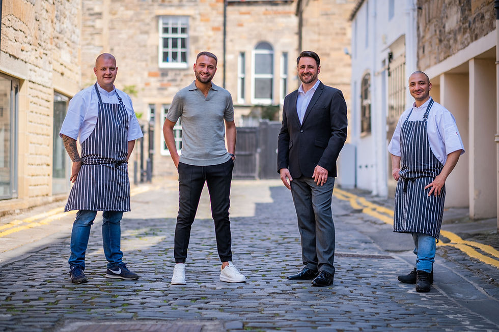 L-R: Paul Barber (Executive Chef, Rico’s Ristorante); Stefano Pieraccini (Director, Rocca Group); Sébastien Weber (Restaurant General Manager, Rico’s Ristorante) & Francesco Ascrizzi (Head Pasta Chef, Rico’s Ristorante & Rico’s P