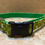 Thumbnail: "Green Arare-pattern dog collar, handmade in Japan, perfect for Shiba Inu and other stylish pets."