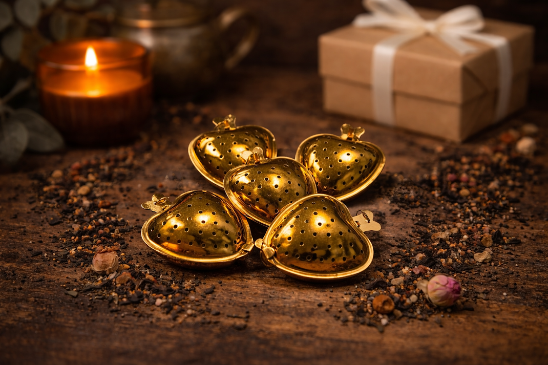 Golden Heart Tea Infuser