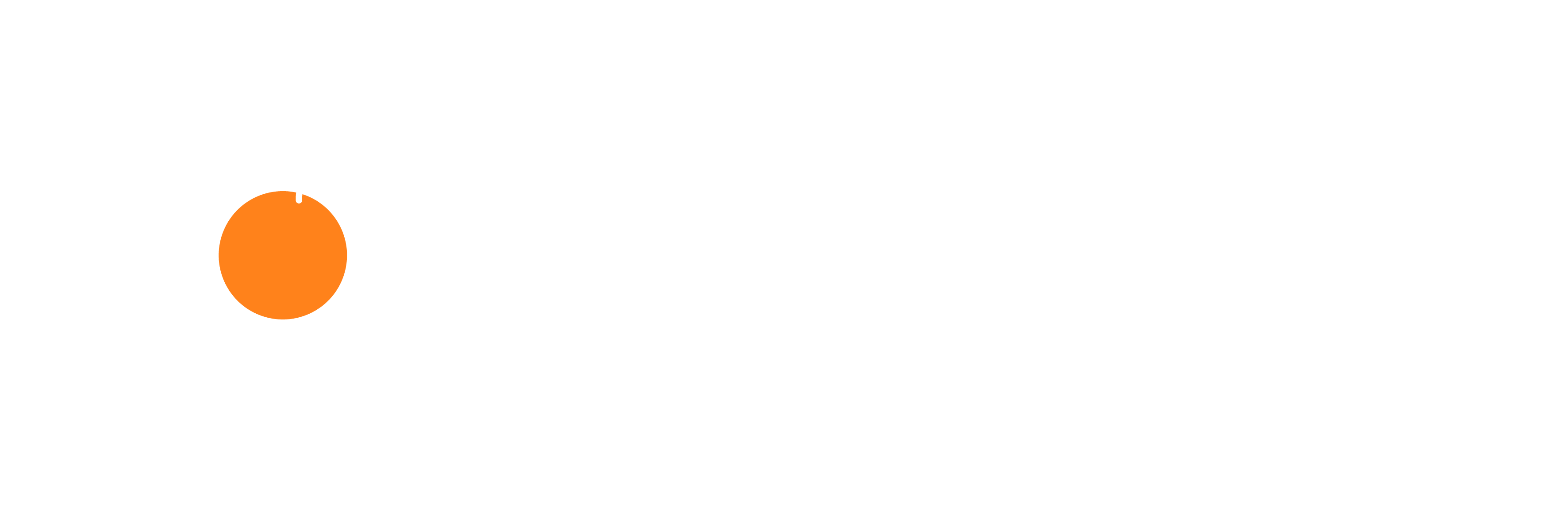 Logo mit stilisierter Orange und Schriftzug Atelierhaus Berg