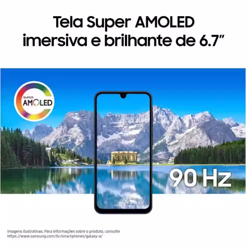 Miniatura: Celular Galaxy A17 4G Tela 6.7 128GB Super AMOLED Câmera Tripla 50MP Samsung -