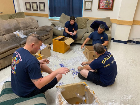 The Museum Distributes Supplies to Support Dallas Fire-Rescue During the Pandemic