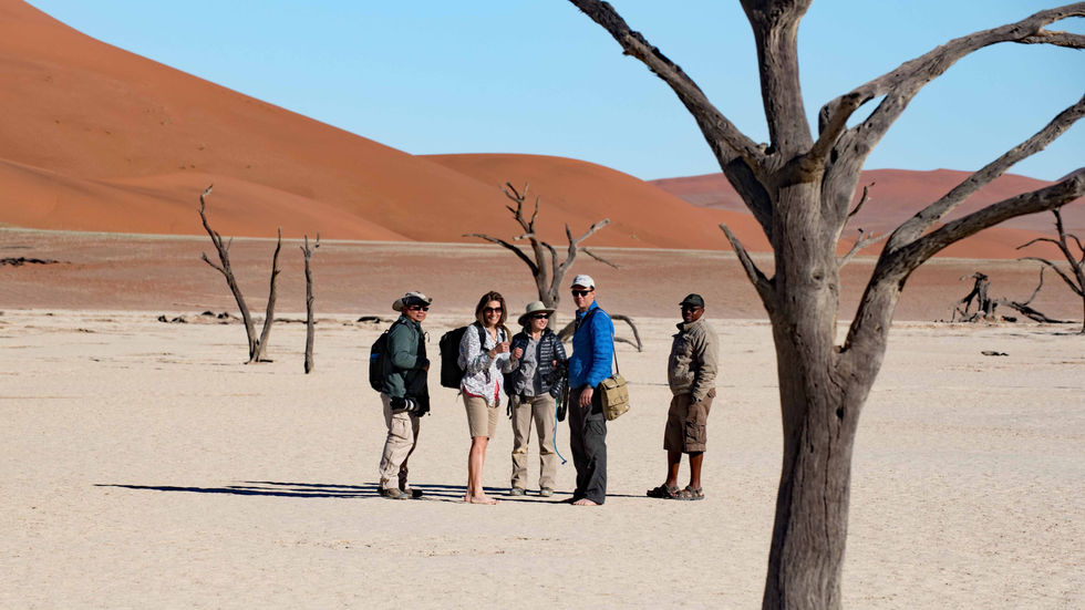 Small group safari, Namibia