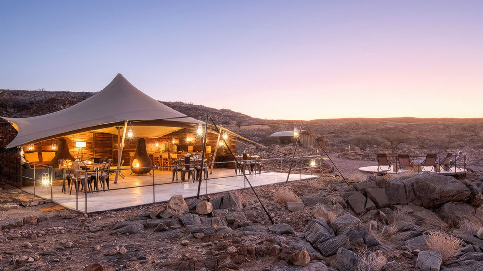 The view of and from Camp Doros in Twyfelfontein