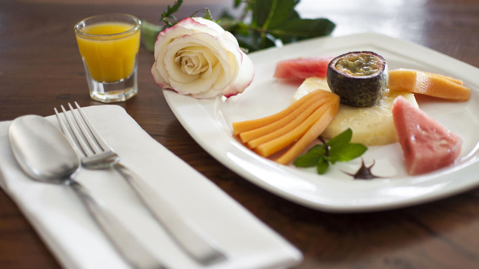 Tasty food prepared by the camp chefs