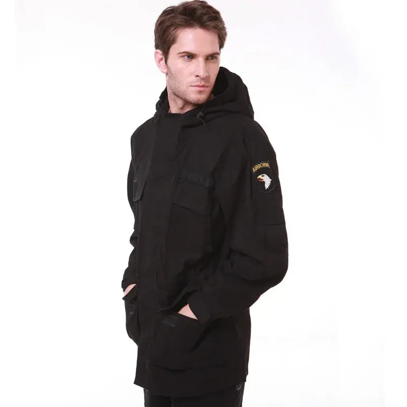 Thumbnail: Classic M65 Jacket Men's Windbreaker Coat Multiple Pockets Pure Cotton Trench