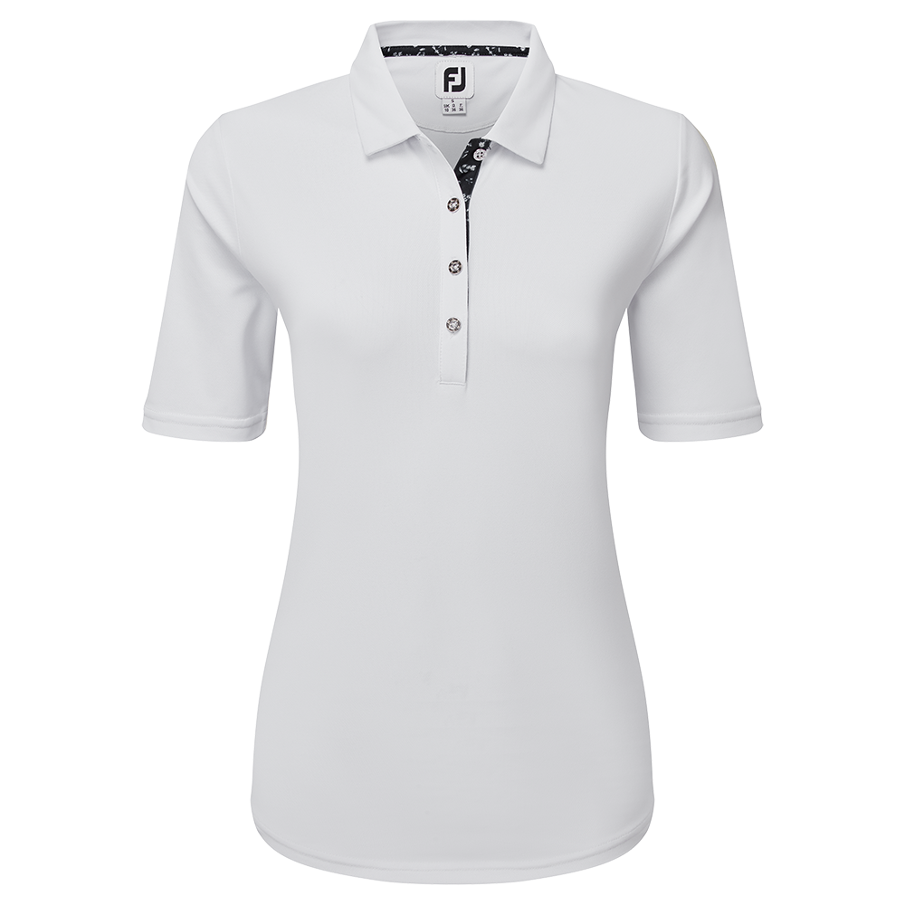 Footjoy "ASGI" - WOMEN HALF-SLEEVE SOLID PIQUE