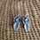 Thumbnail: Little Leaf Earrings - Aquamarine