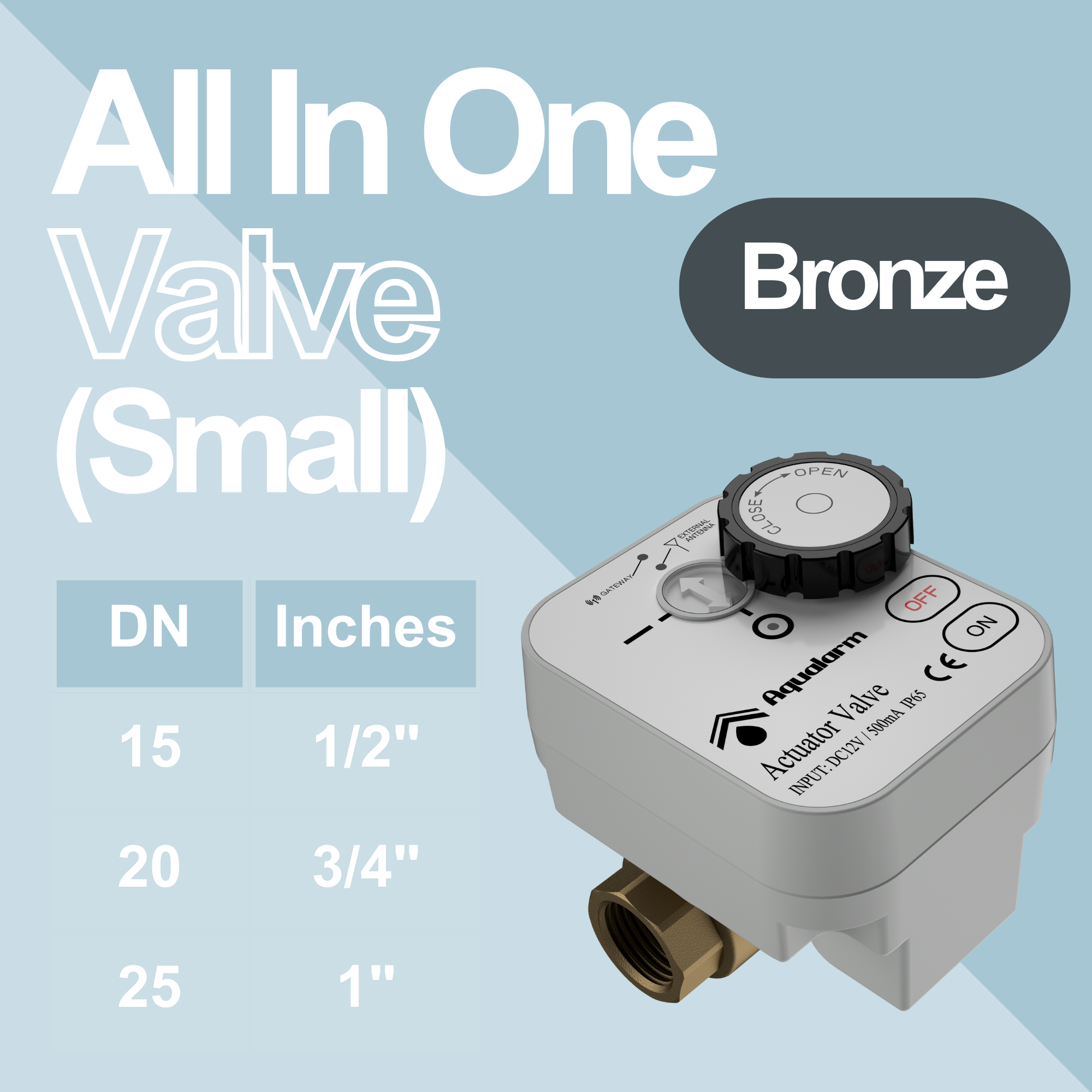 All in one Bronze valve (small)