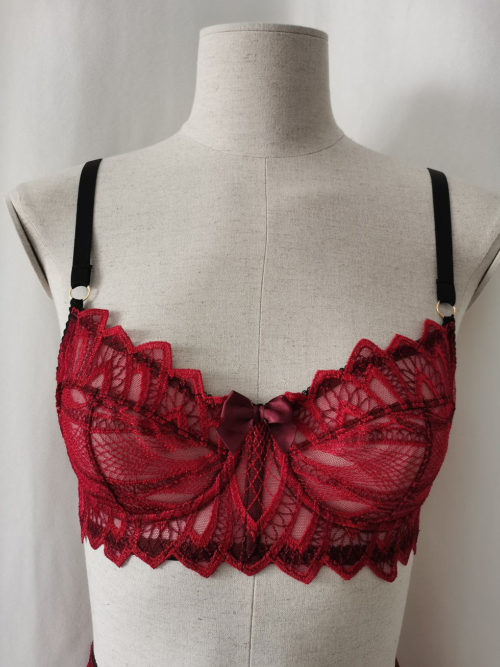 Thumbnail: Sangria Waves Demicup Bra