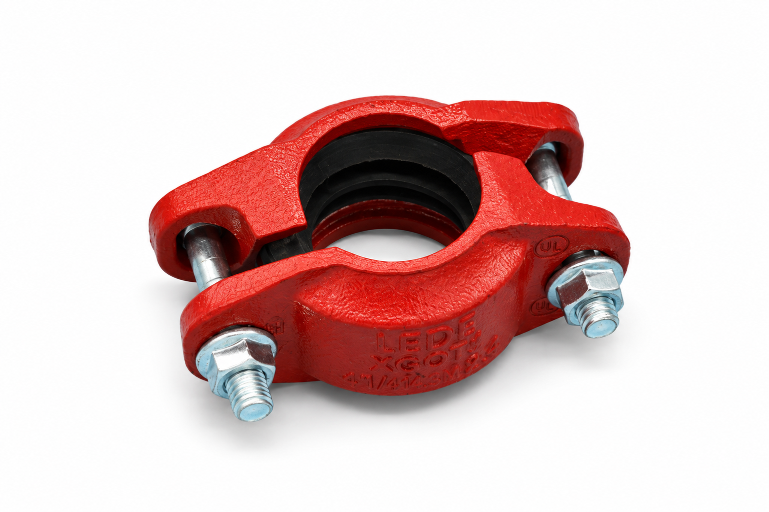Red grooved coupling product photo