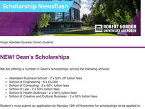 Robert Gordon University January 2024 Scholarship