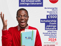 Get £500 Scholarship- Apply to Solent University