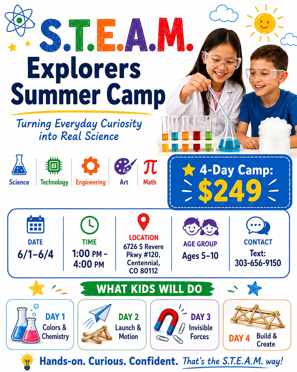 S.T.E.A.M. Explorers Summer Camp