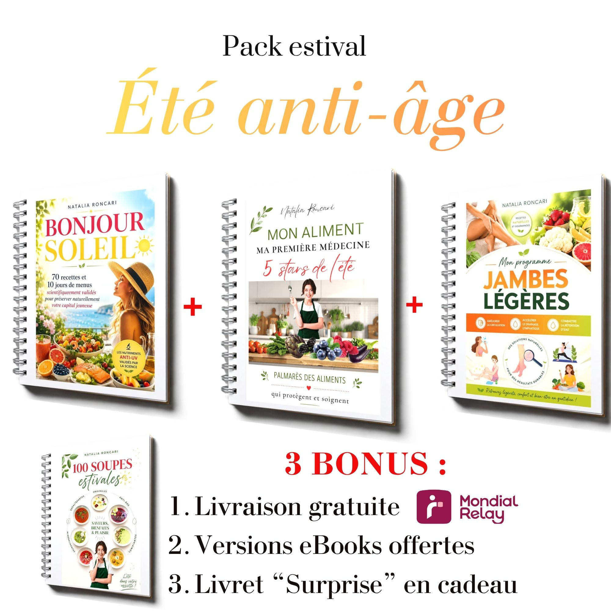 coffret été en pleine forme 400 recettes d'été menus anti-UV et jambes légères