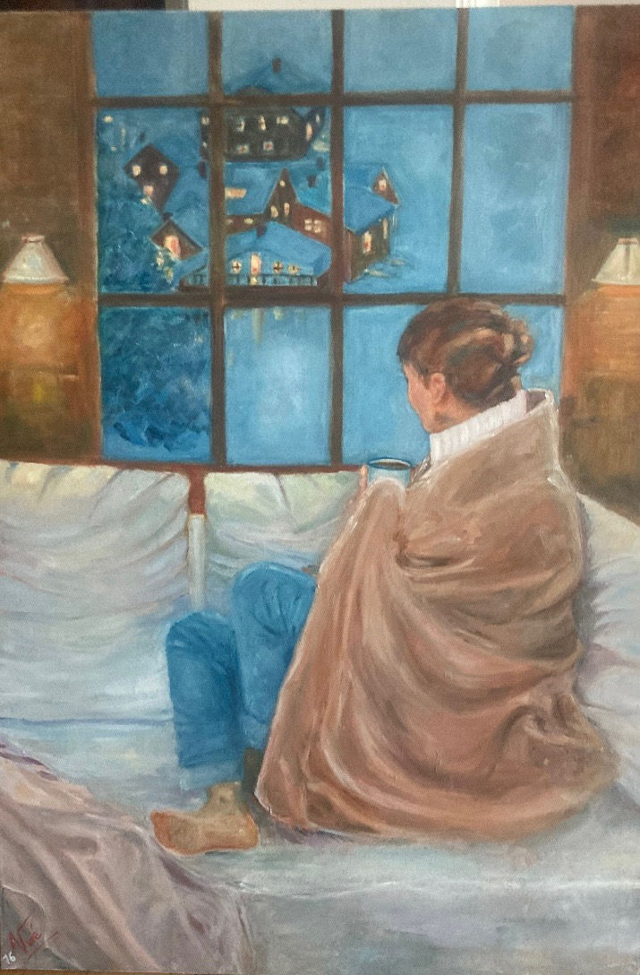 Moment de détente Plaisir d'hiver 92 x 65