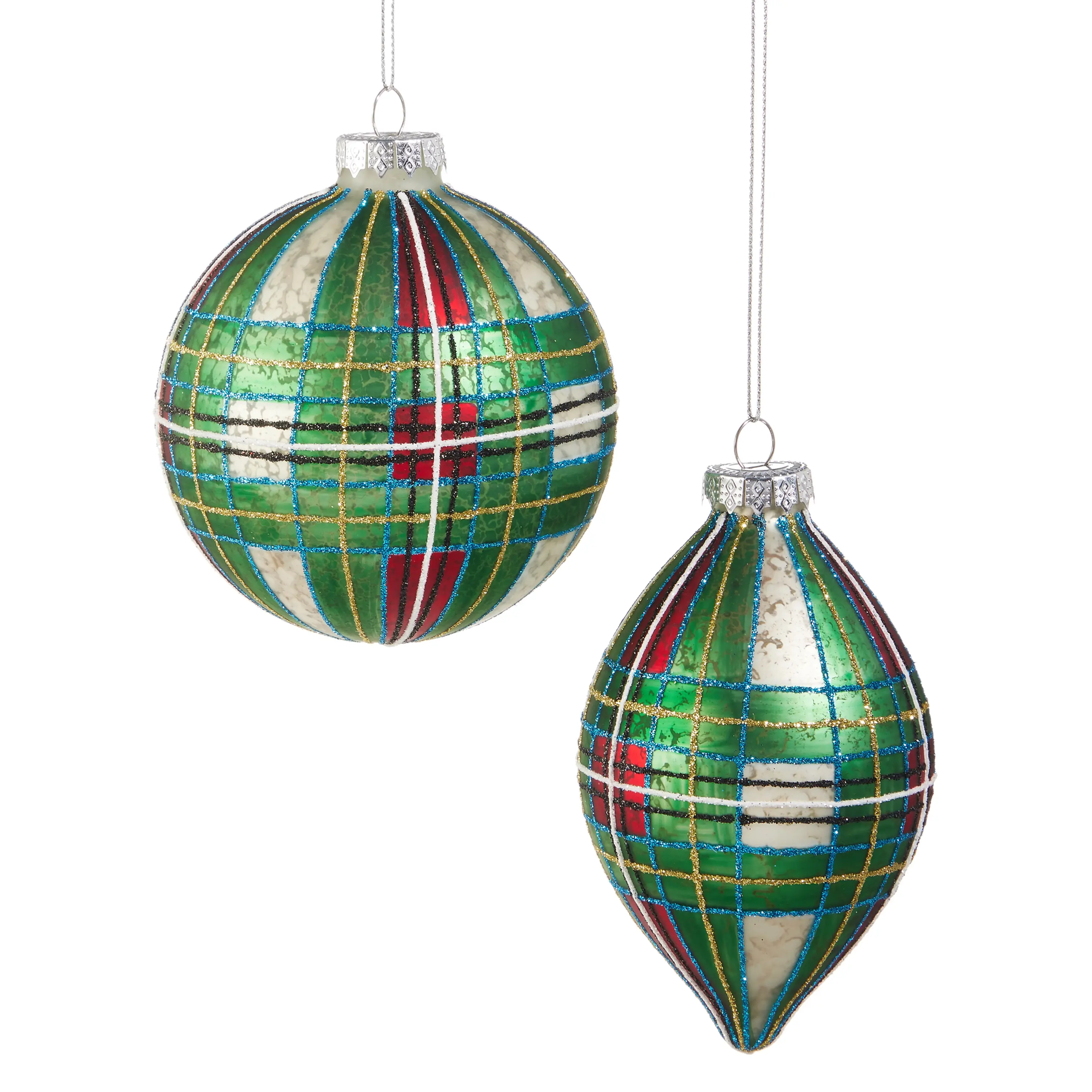 RAZ IMPORTS 4''TARTANPLAID ORNAMENT