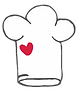 Chef hat sketch (white hat, no backgroun