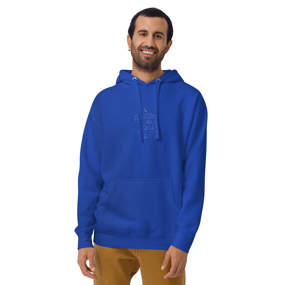 Thumbnail: Written in the stars (front and back): Unisex Hoodie