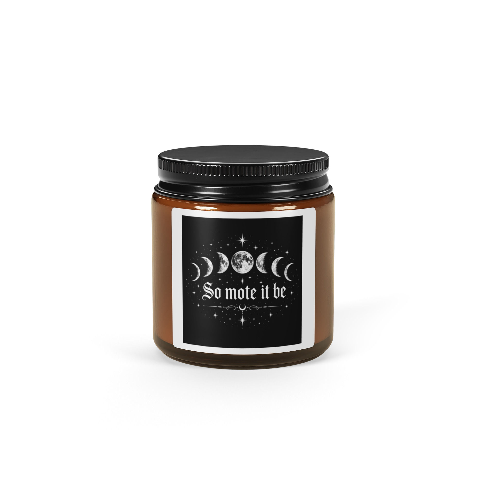 So Mote It Be - Intention candle: Amber jar soy candle