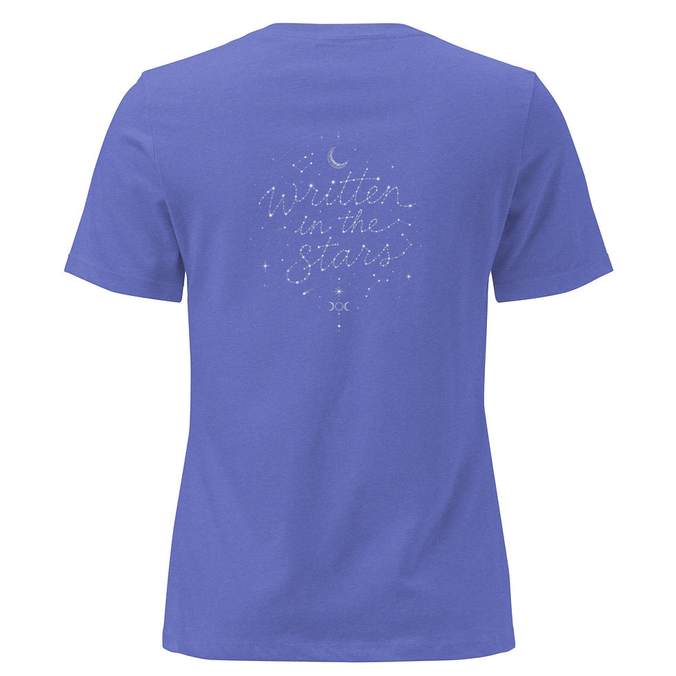 Thumbnail: Written in the stars (front and back): Women's Relaxed T-Shirt