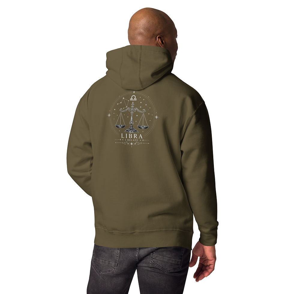 Thumbnail: Libra (front and back) - Unisex Hoodie