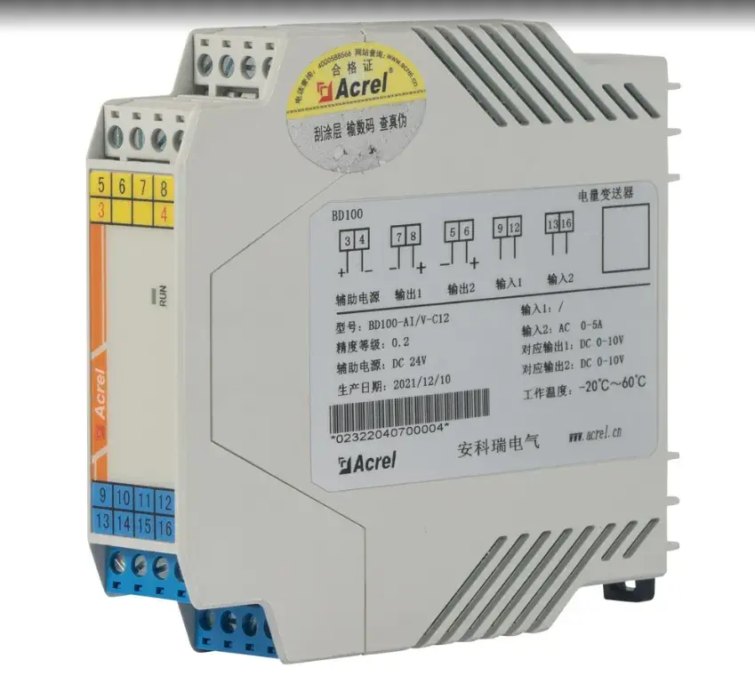 BD100 Series Electrical Transducer for Power Monitoring