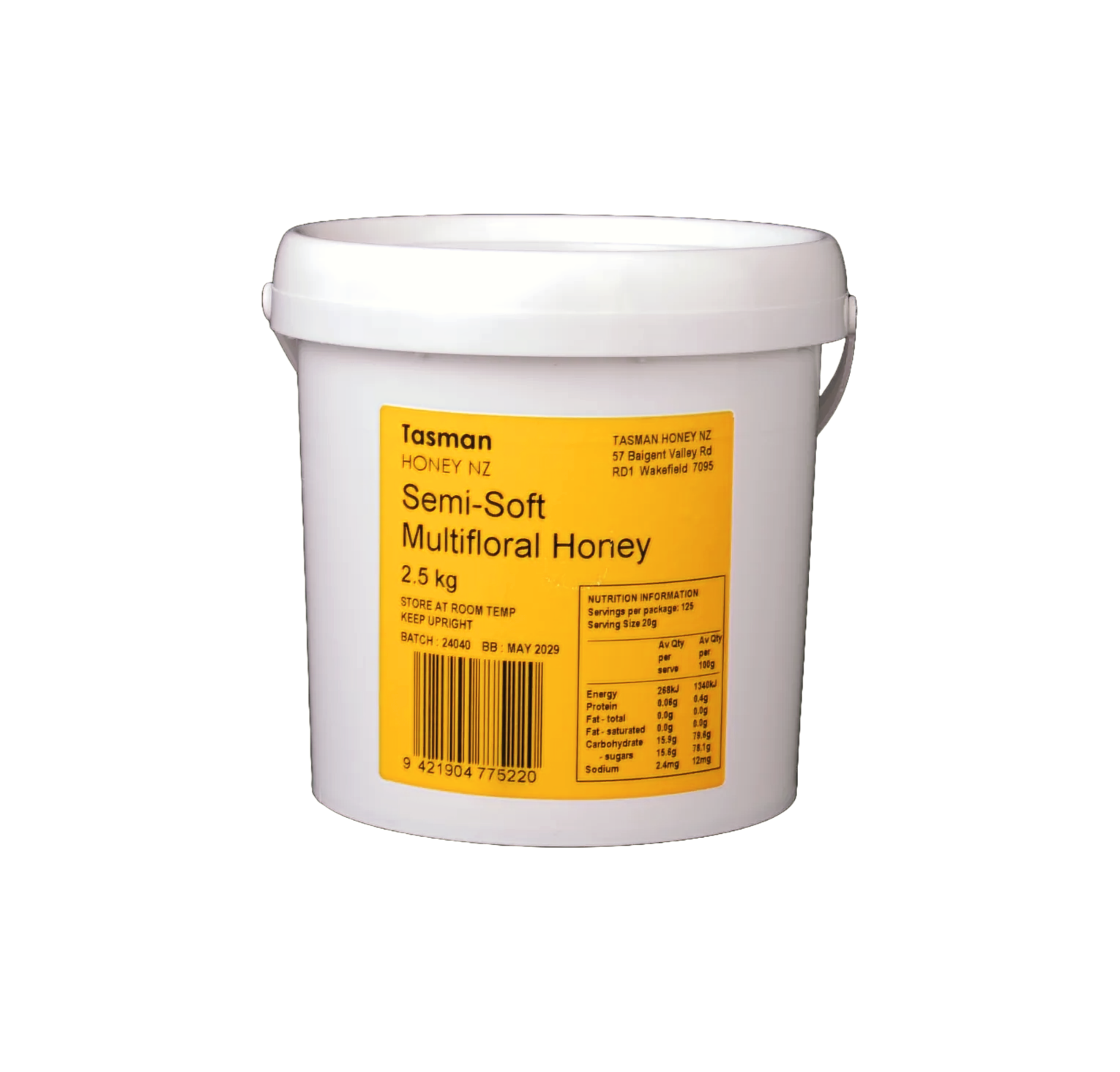 Semi Soft Multifloral Honey 2.5kg