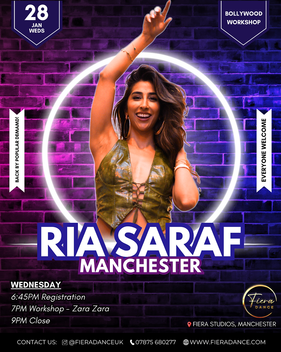Bollywood Dance Workshop with Ria Saraf