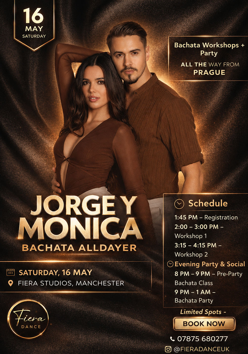 Bachata All Dayer with Jorge y Mónica (Madrid/Prague)