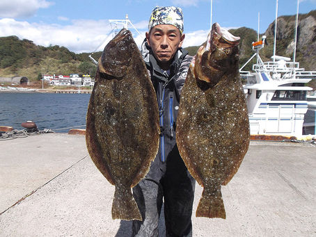 石川新道店スタッフ三浦の戸井沖ヒラメ釣行レポートその2