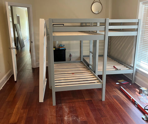 Custom Bunk Beds IOP Air BNB | Charleston Home Renovation Contractor | Barrett Construction Group