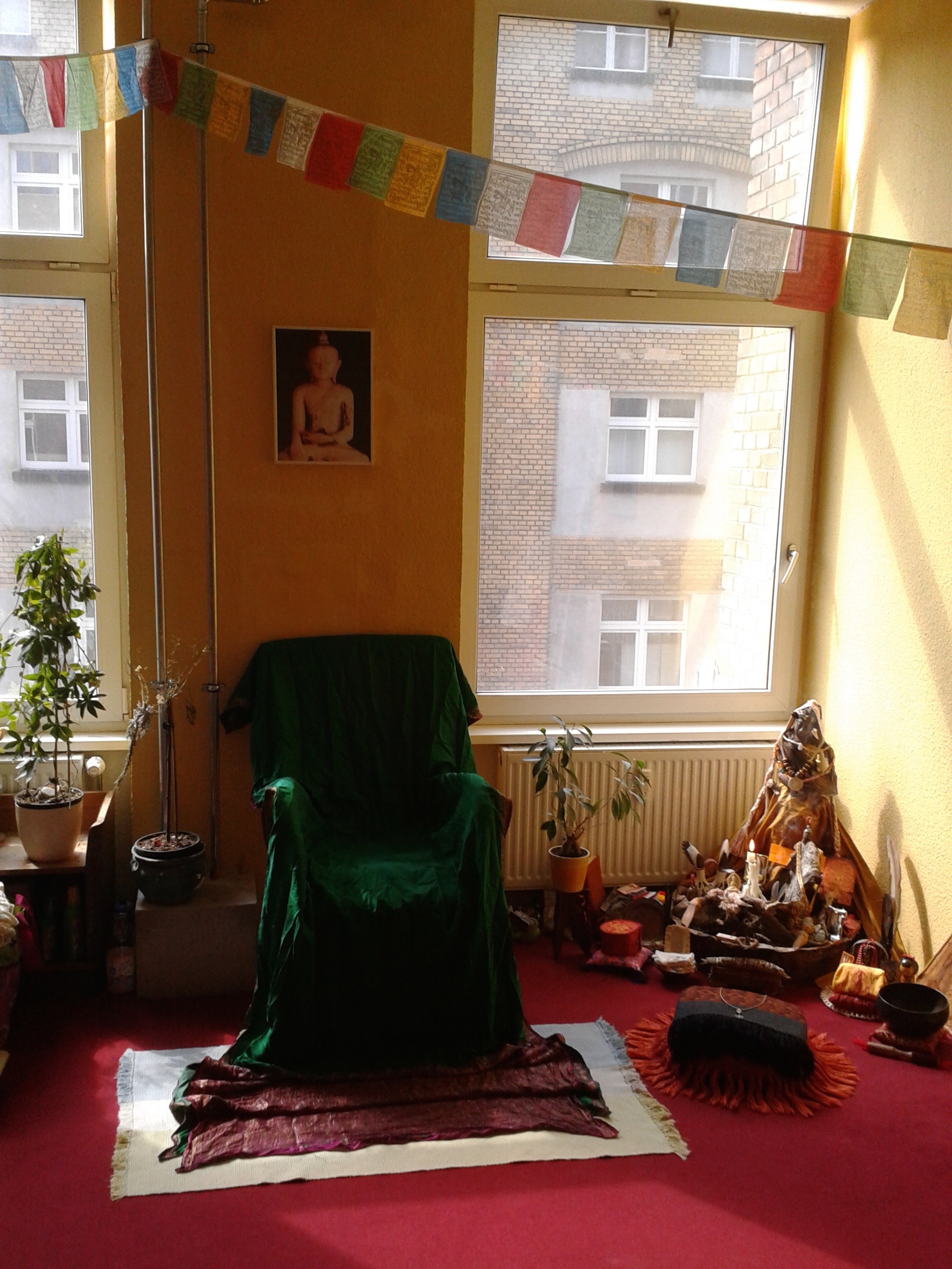 sitting for meditation in Europe